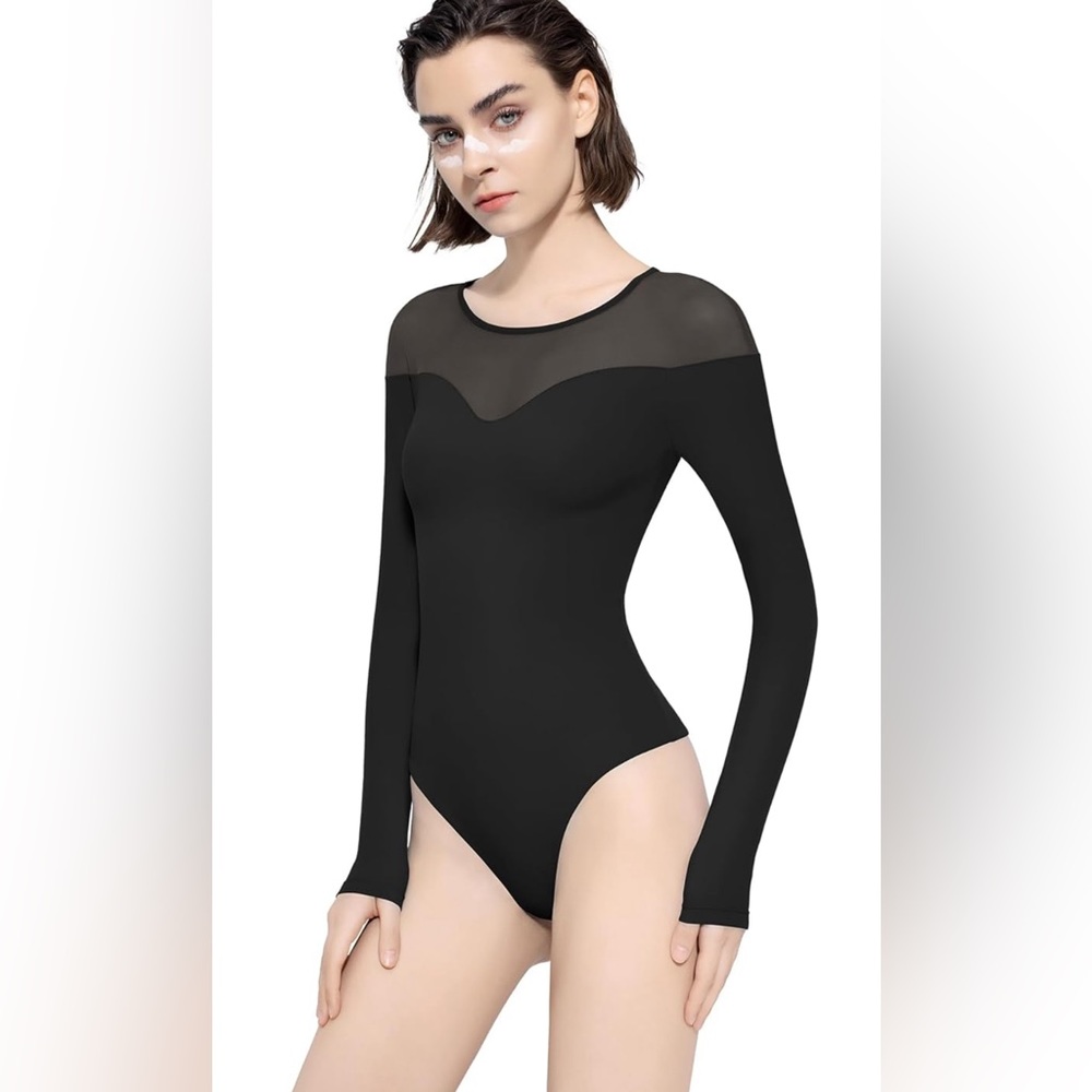Women Crew Neck Long Sleeve Bodysuit